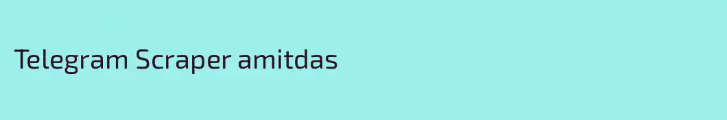 Telegram Scraper amitdas